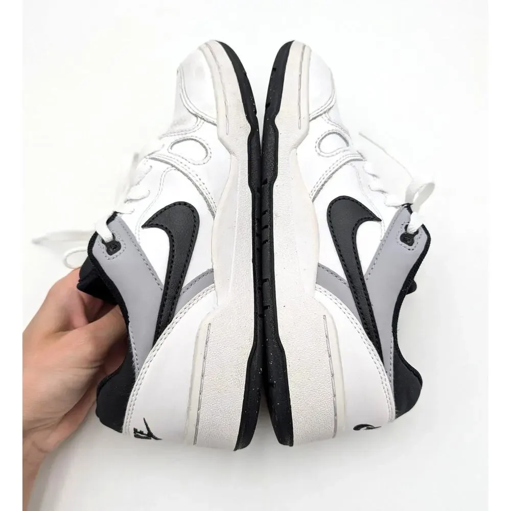 Nike Full Force Low Big Shoes Kids' White/Pewter/Black Size US4.5Y EU36.5 - Picture 5 of 14